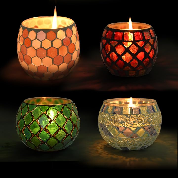 MosaicGlow Tealight Holder