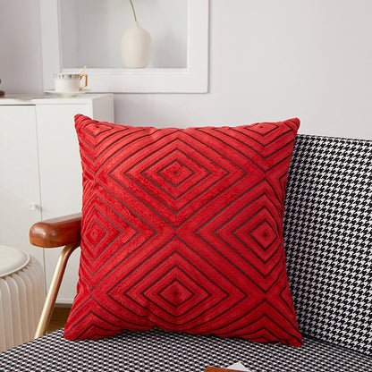 Nordic Knit Velvet Cushion Cover for Sofa and Office