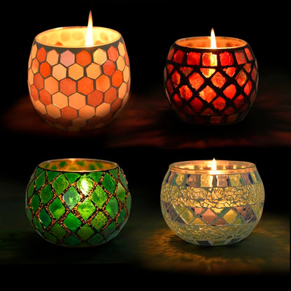 MosaicGlow Tealight Holder