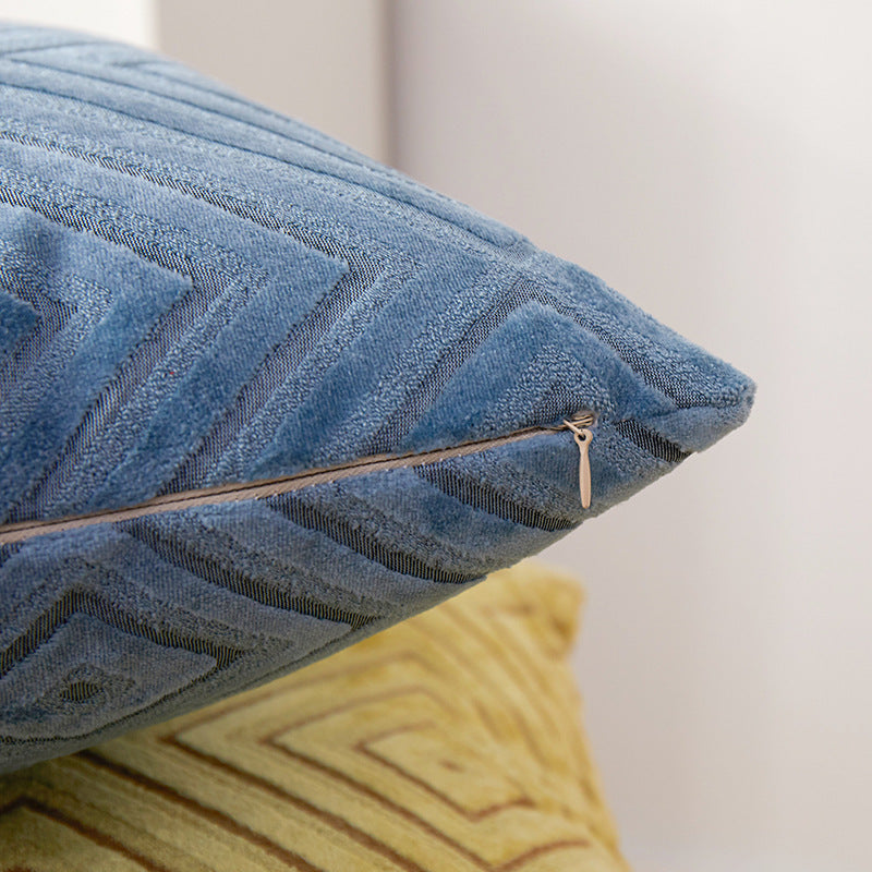 Nordic Knit Velvet Cushion Cover for Sofa and Office