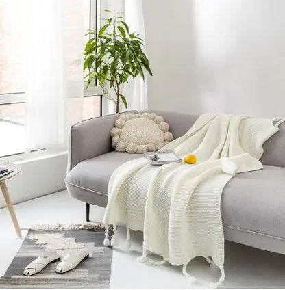 Cozy Knit Throw Blanket
