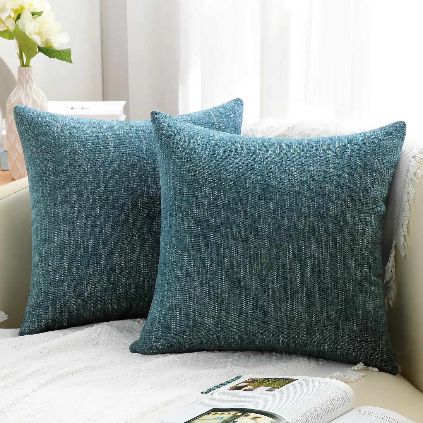 Chenille Textured Pillow Cover Set