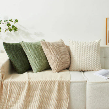 Geometric Knit Cushion Cover