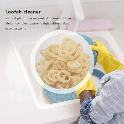 Natural Loofah Cleaning Slices (50 pcs)