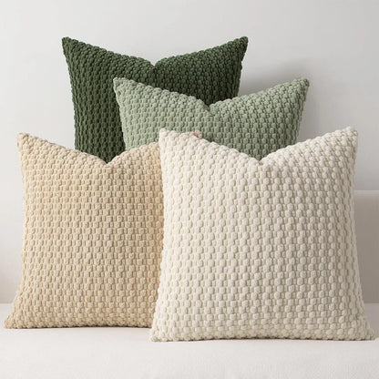 Geometric Knit Cushion Cover