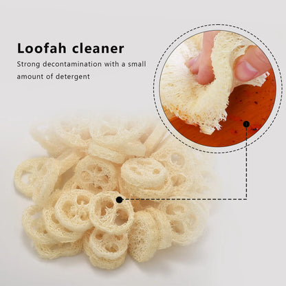 Natural Loofah Cleaning Slices (50 pcs)
