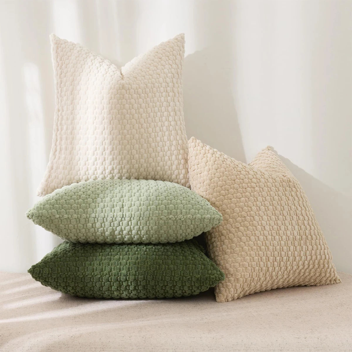 Geometric Knit Cushion Cover
