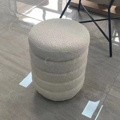 Modern Fabric Storage Ottoman