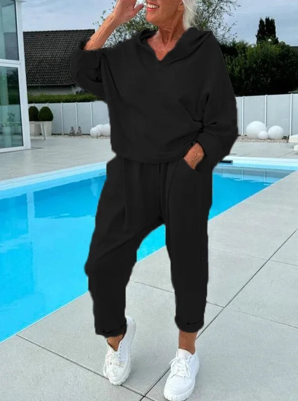 Elegant Hooded Co-Ord Set