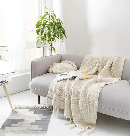 Cozy Knit Throw Blanket