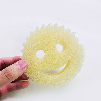 Smiling Face Magic Clean Wipe Loofah Scrubber