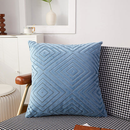 Nordic Knit Velvet Cushion Cover for Sofa and Office
