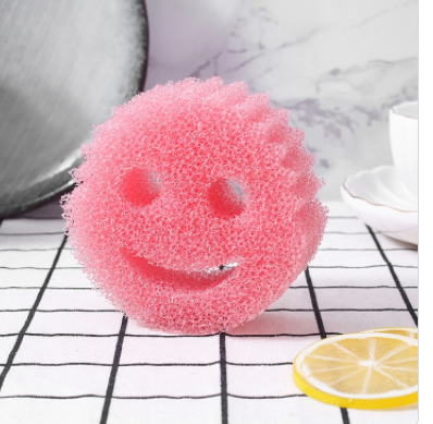 Smiling Face Magic Clean Wipe Loofah Scrubber