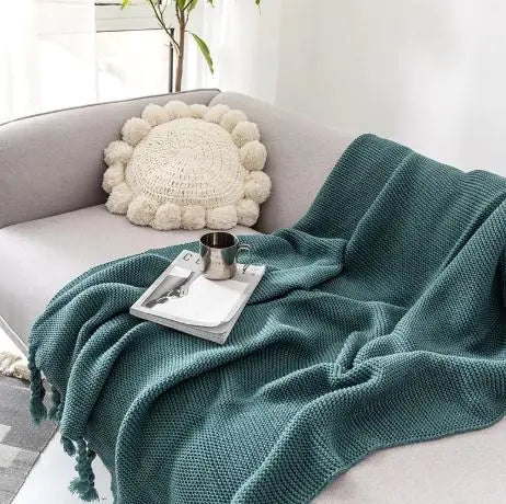 Cozy Knit Throw Blanket